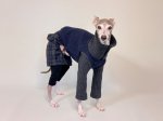 画像1: ネップ入りウールセーターのオールインワン (1)